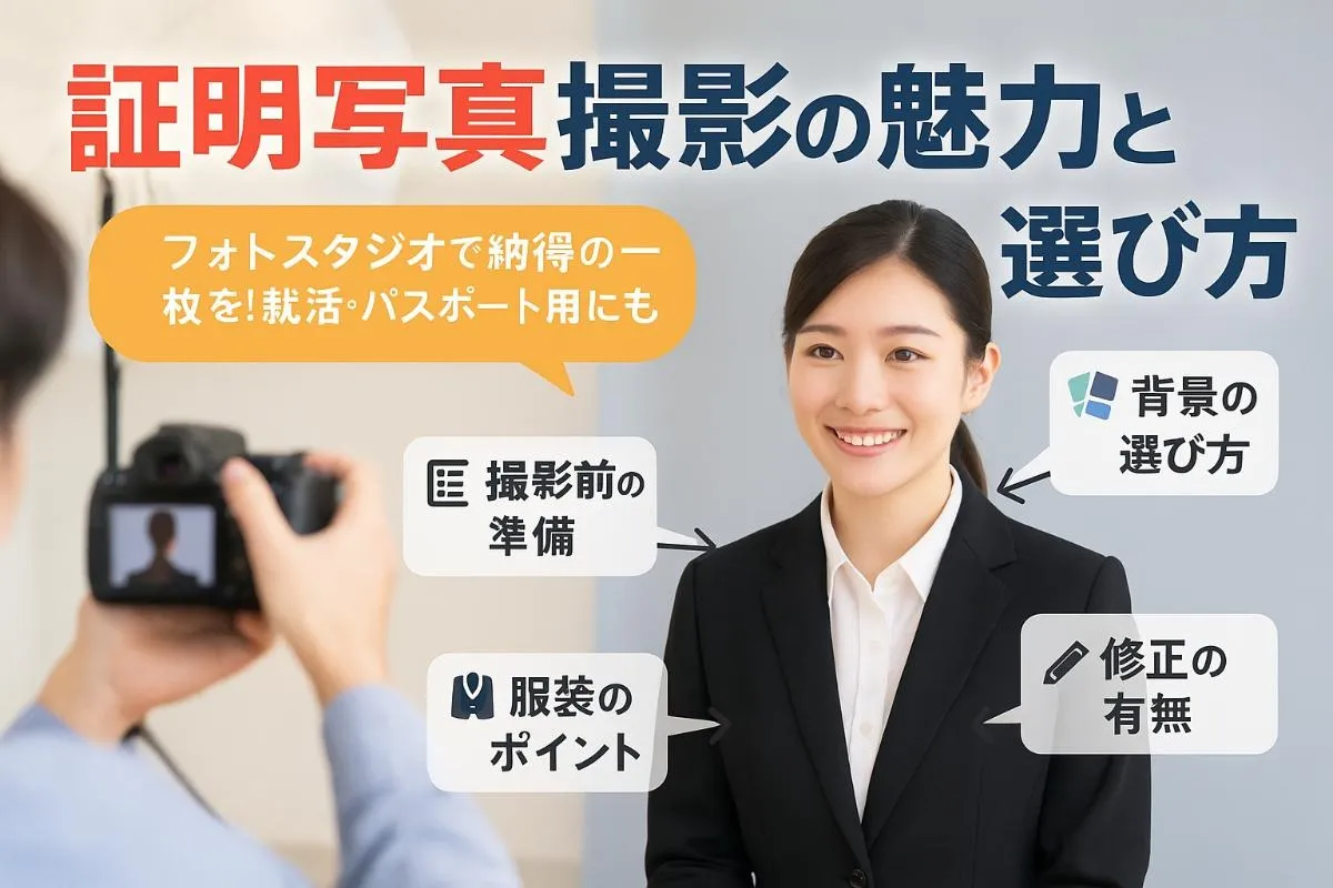 フォトスタジオで証明写真を撮るメリットと高品質な料金比較ガイド