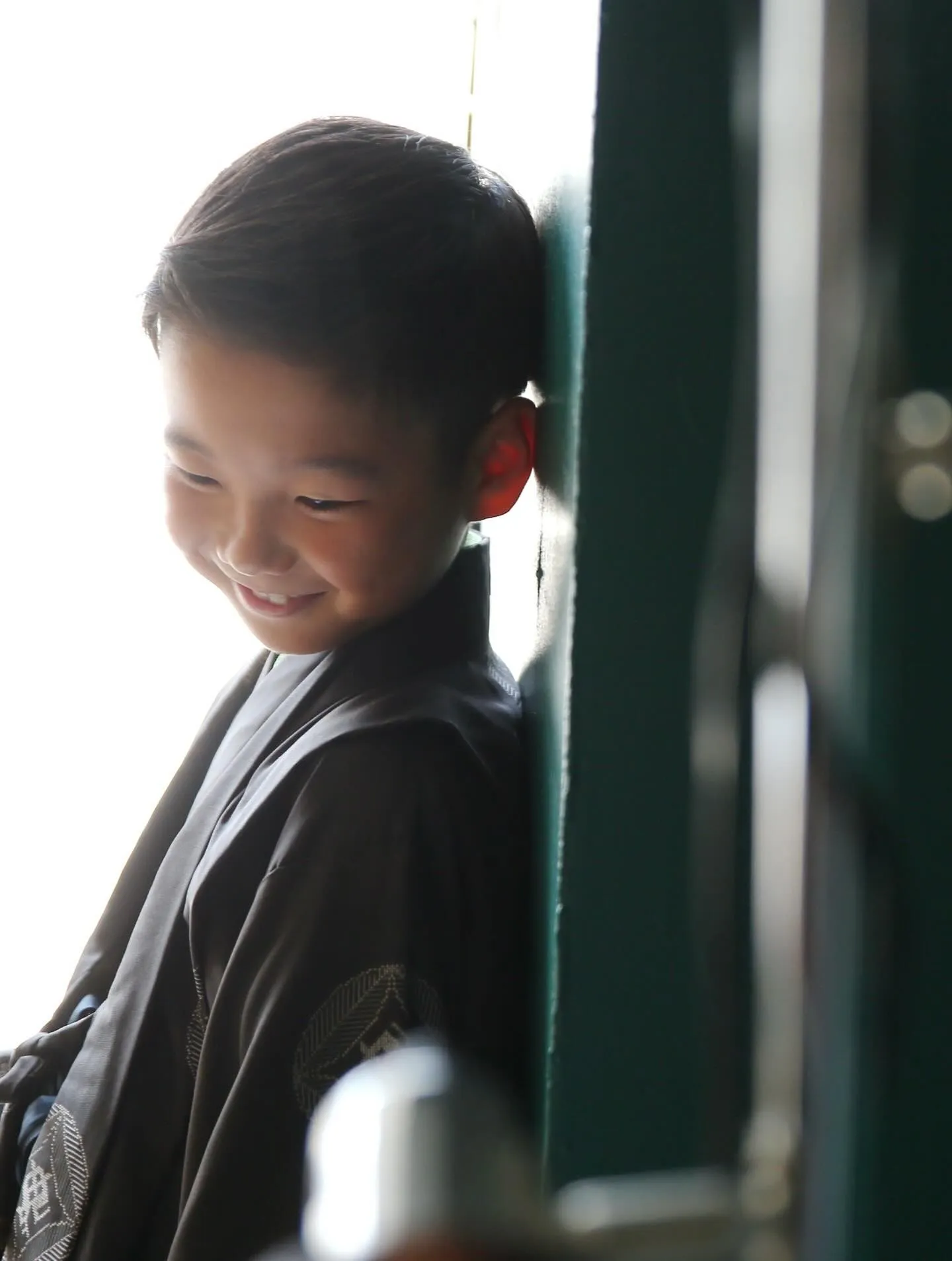 大島紬で七五三